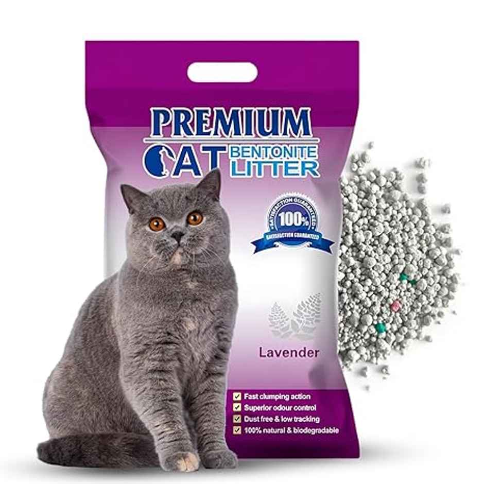 Pets Empire Natural Scoopable Bentonite Ball Cat Litter , Lavender Scent