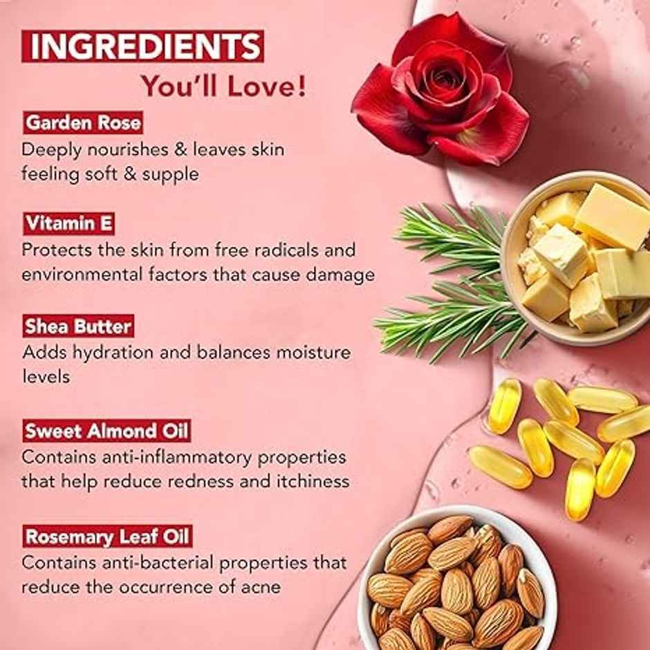 Botanic Hearth Garden Rose & Vitamin E Body Wash