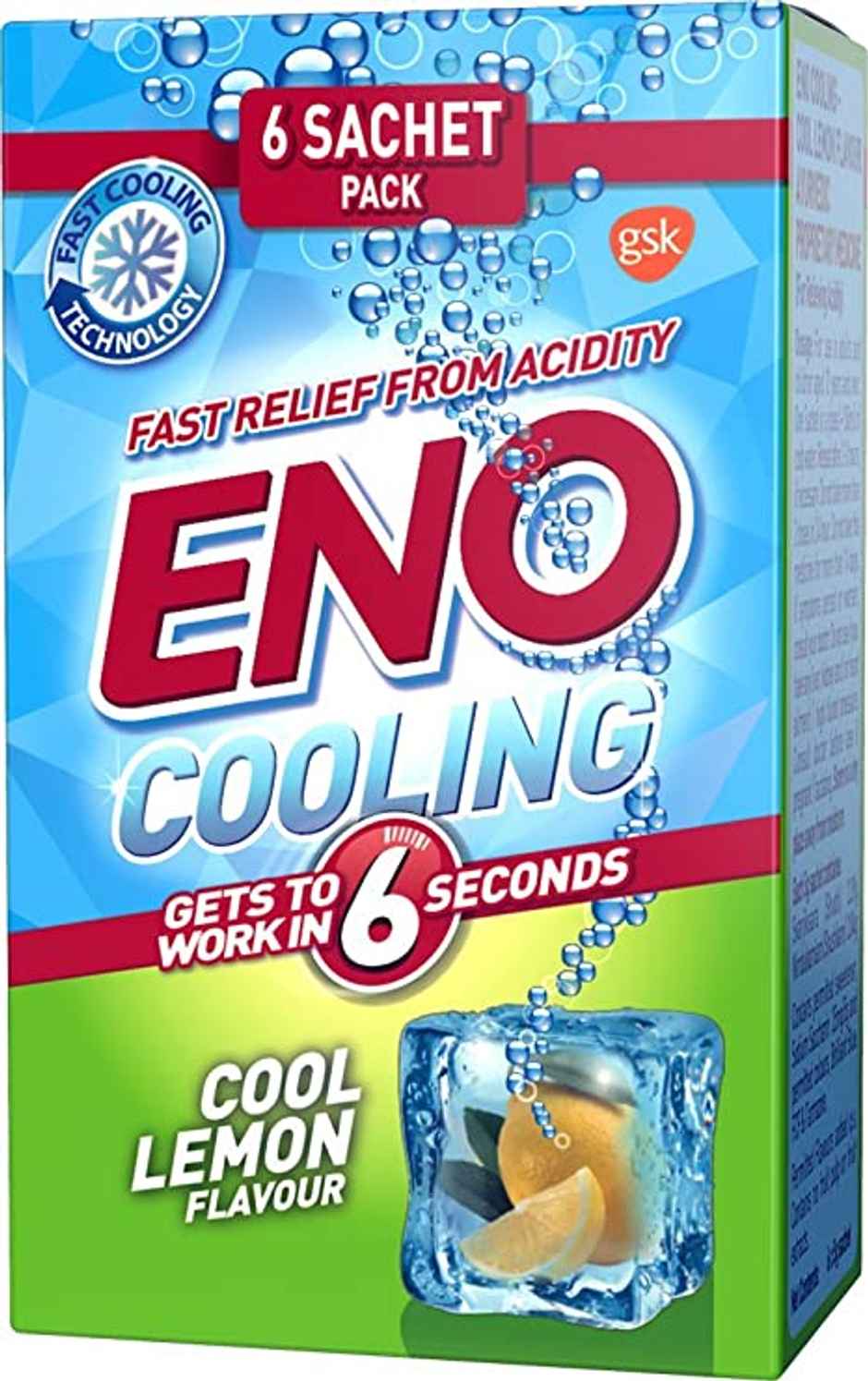 ENO Cooling Salt - (6 Sachets, Cool Lemon)