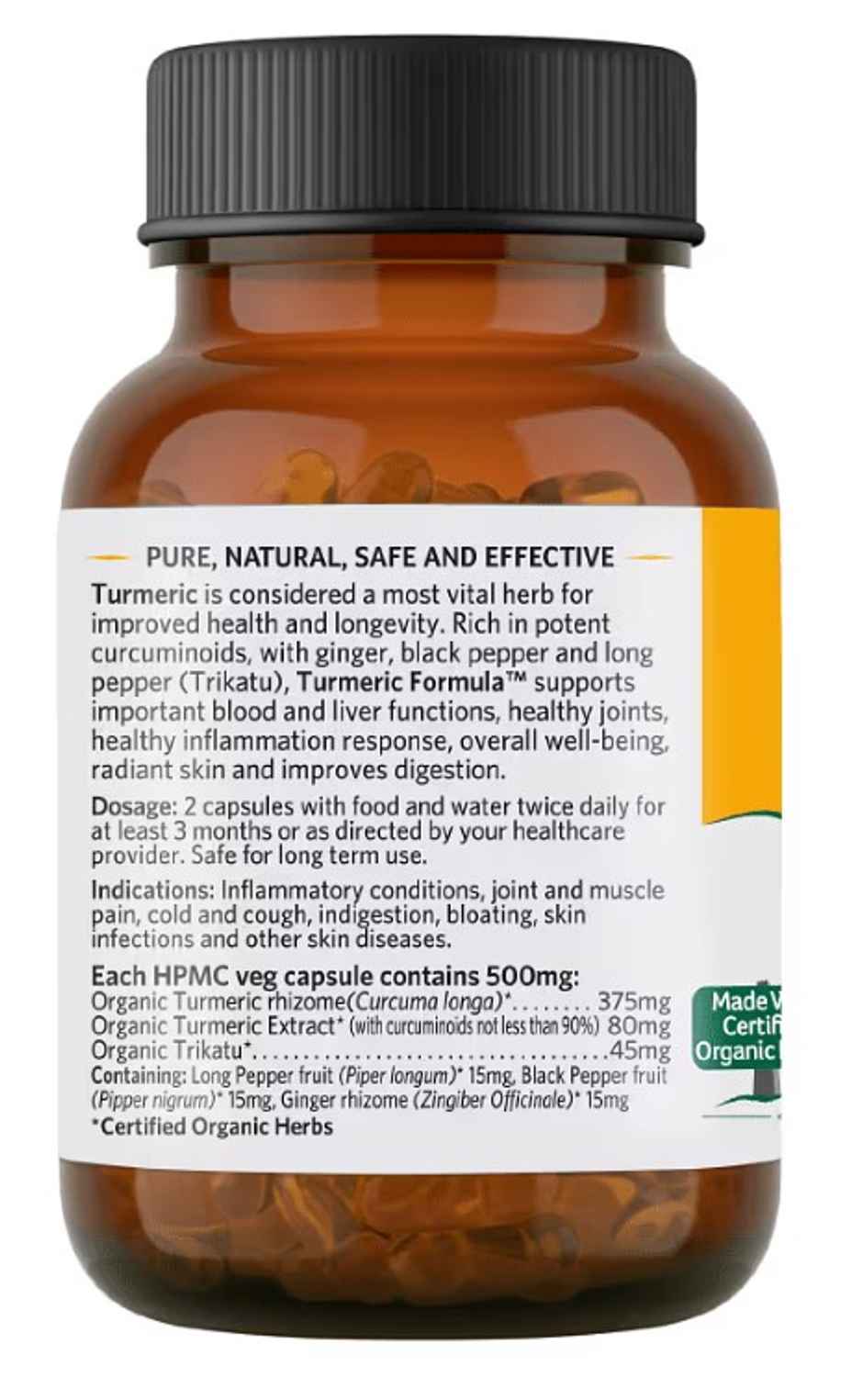 Organic India Turmeric Formula VEG Capsule