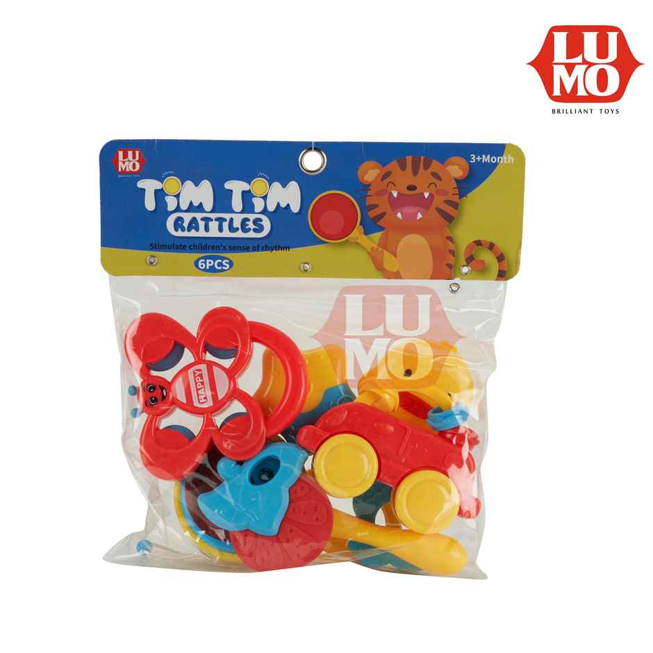 Lumo Tim Tim Rattles - 6 Pcs