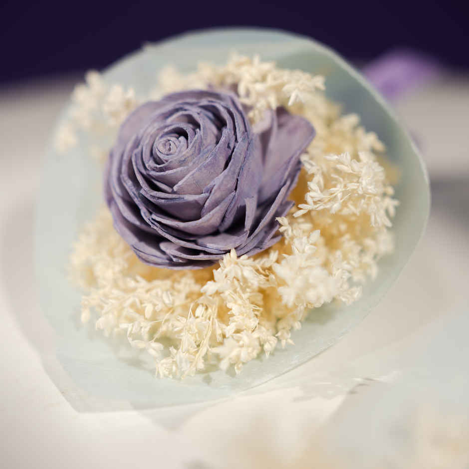 Lavender Rose Love Dried Flowers Bouquet | Ideal for Gifting | Poshh