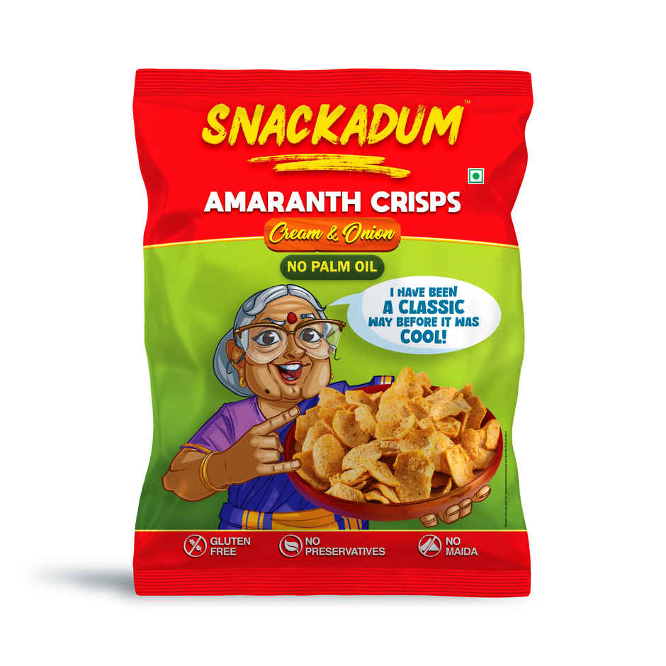 Snackadum Amaranth | Sour Cream - Ready to Eat - Chips
