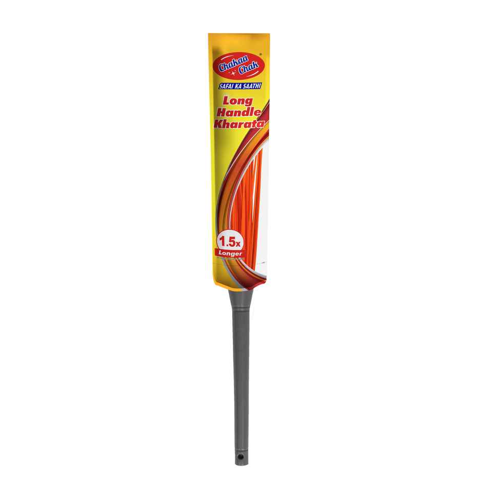 Chakaachak Long Handle Kharata Plastic Broom