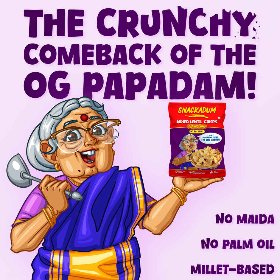 Snackadum Mixed Lentil Crisps | Desi Tadka