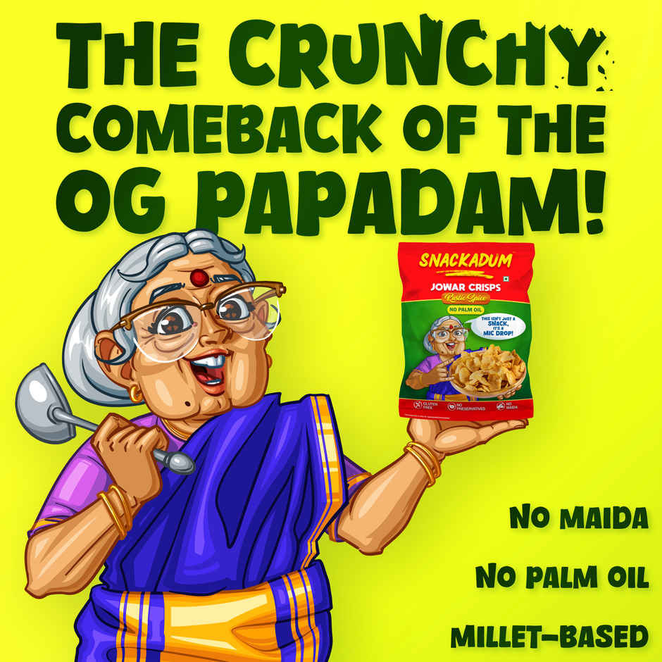 Snackadum Jowar | Rustic Spice - Ready to Eat - Chips