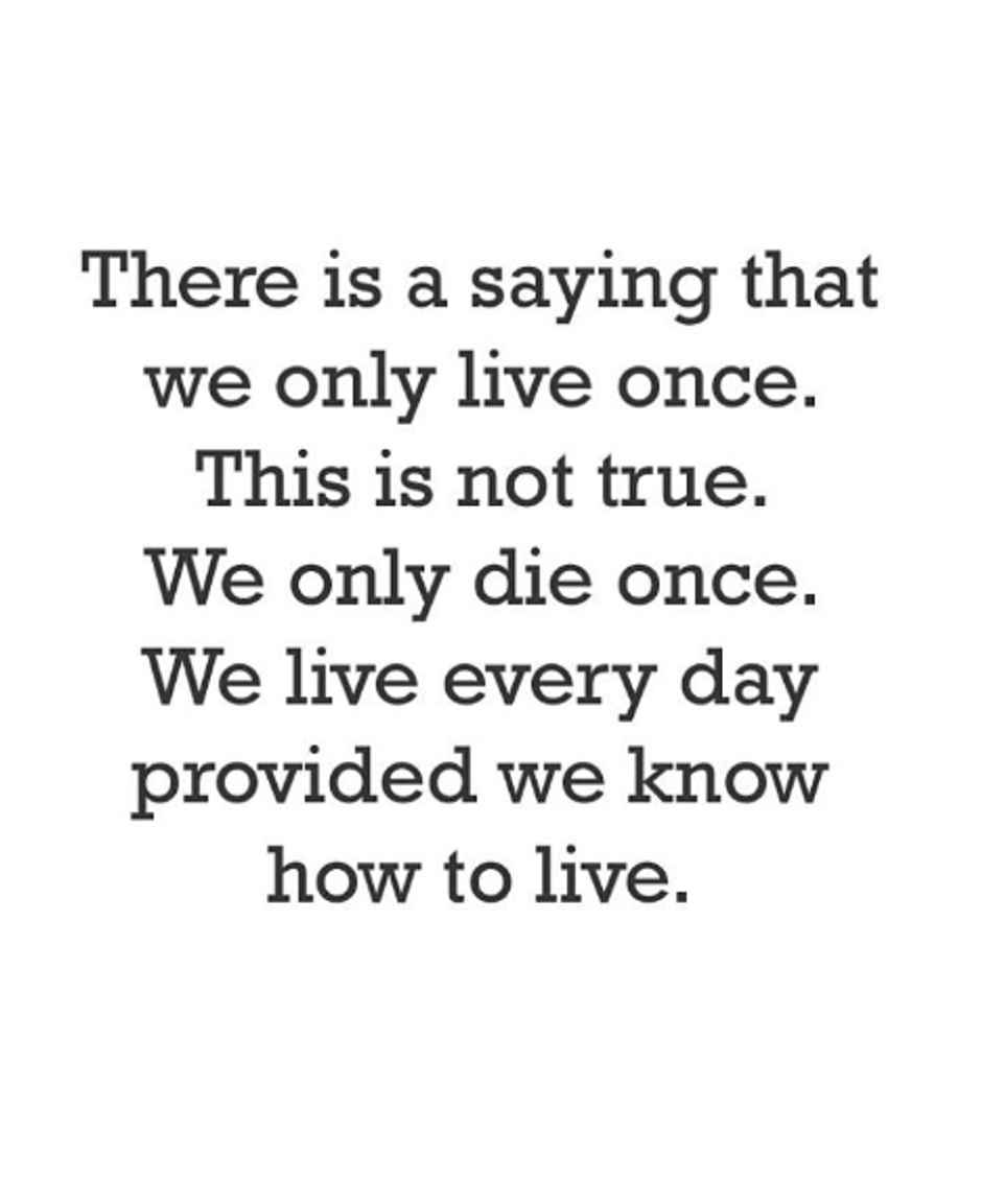 Live While You're Alive