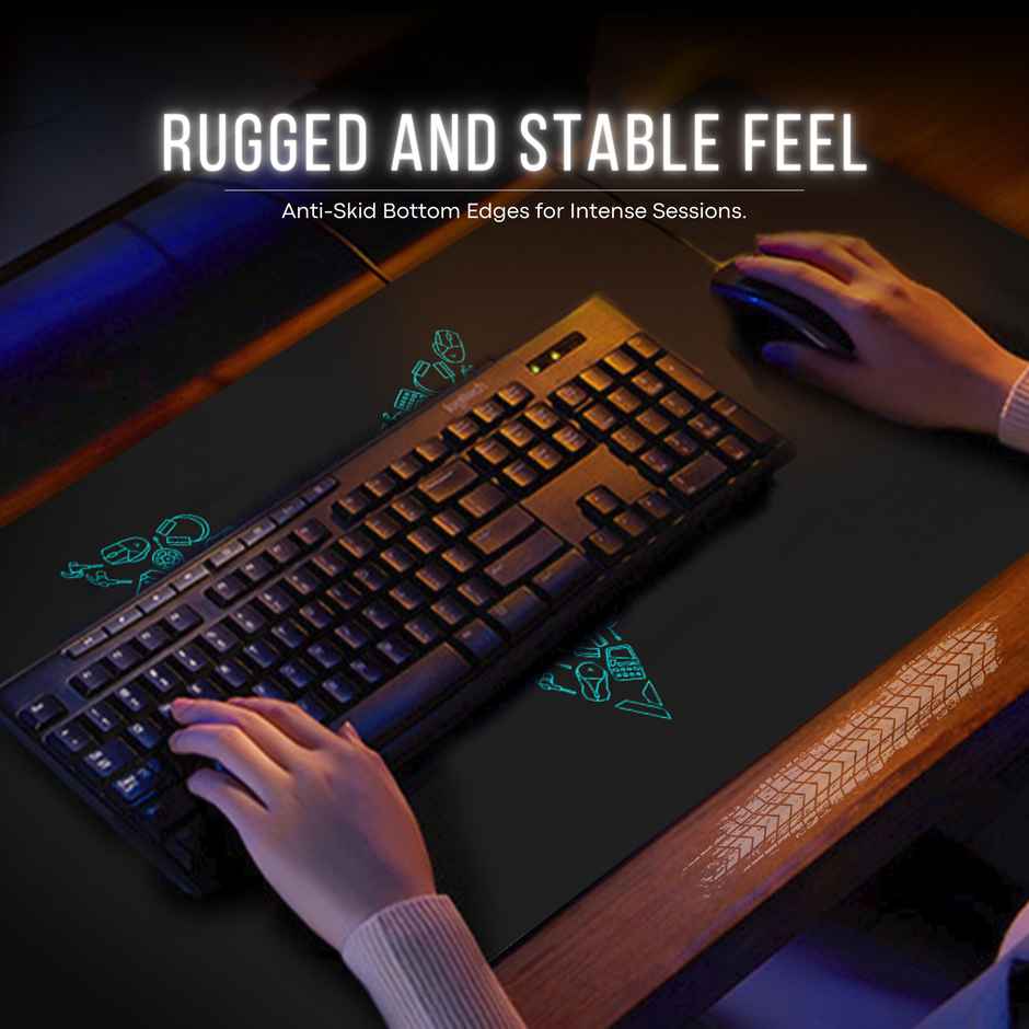 Rapoo V1L Ultra-Low Friction Gaming Mouse Mat | Anti-Slip Base