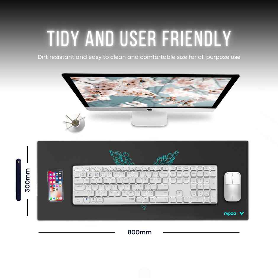 Rapoo V1L Ultra-Low Friction Gaming Mouse Mat | Anti-Slip Base