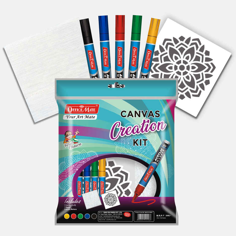 Soni Officemate Canvas Creation Kit, Premium Quality, Ideal for Beginners and Professionals