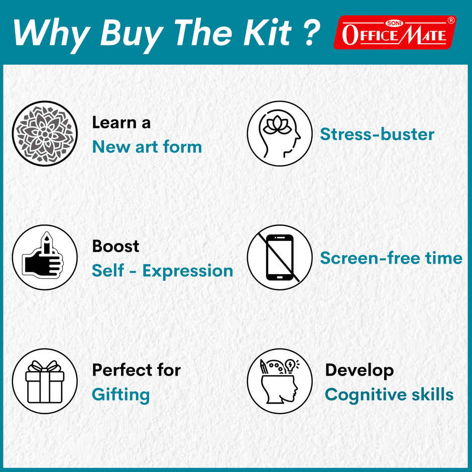 Soni Officemate Canvas Creation Kit, Premium Quality, Ideal for Beginners and Professionals