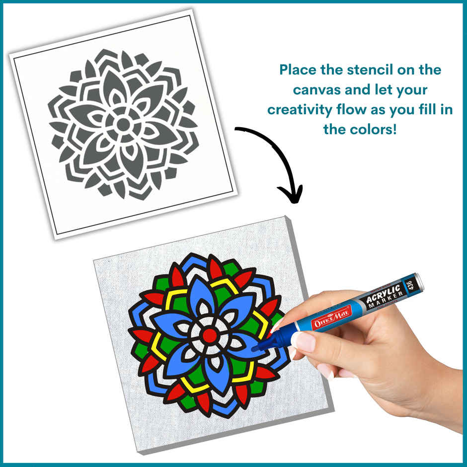 Soni Officemate Canvas Creation Kit, Premium Quality, Ideal for Beginners and Professionals