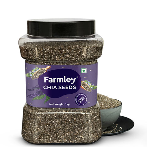 Farmley Premium Natural Chia Seeds Jar Rich In Protein & Fiber