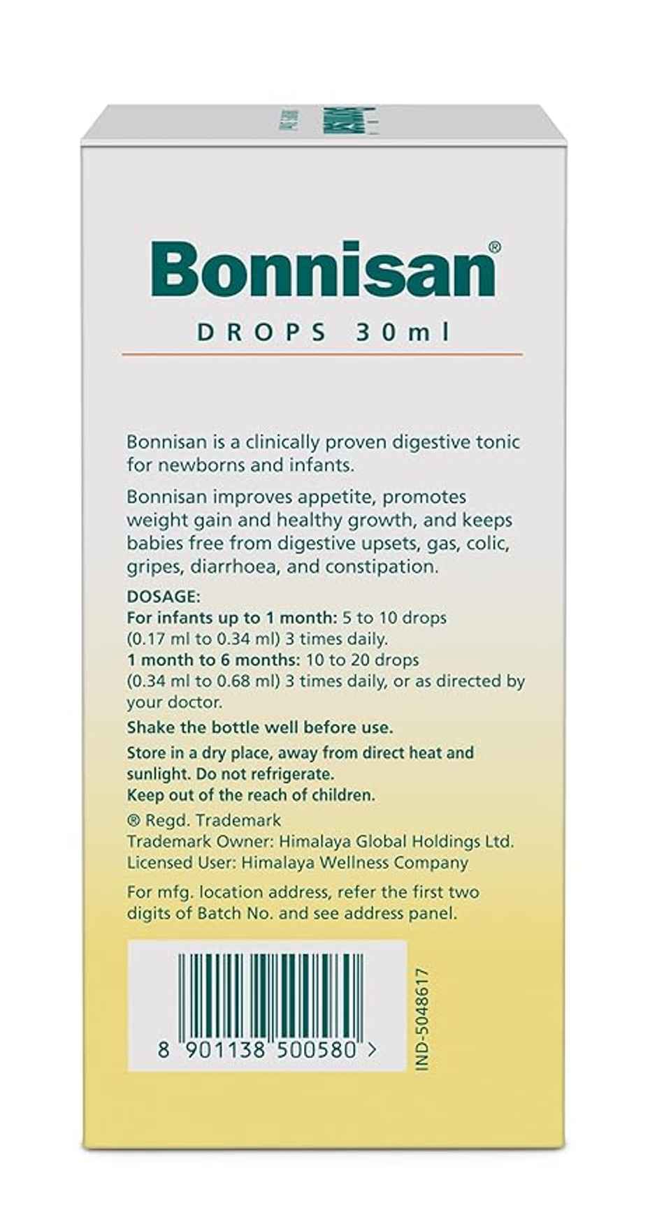Himalaya Bonnisan Oral Drops 30mL