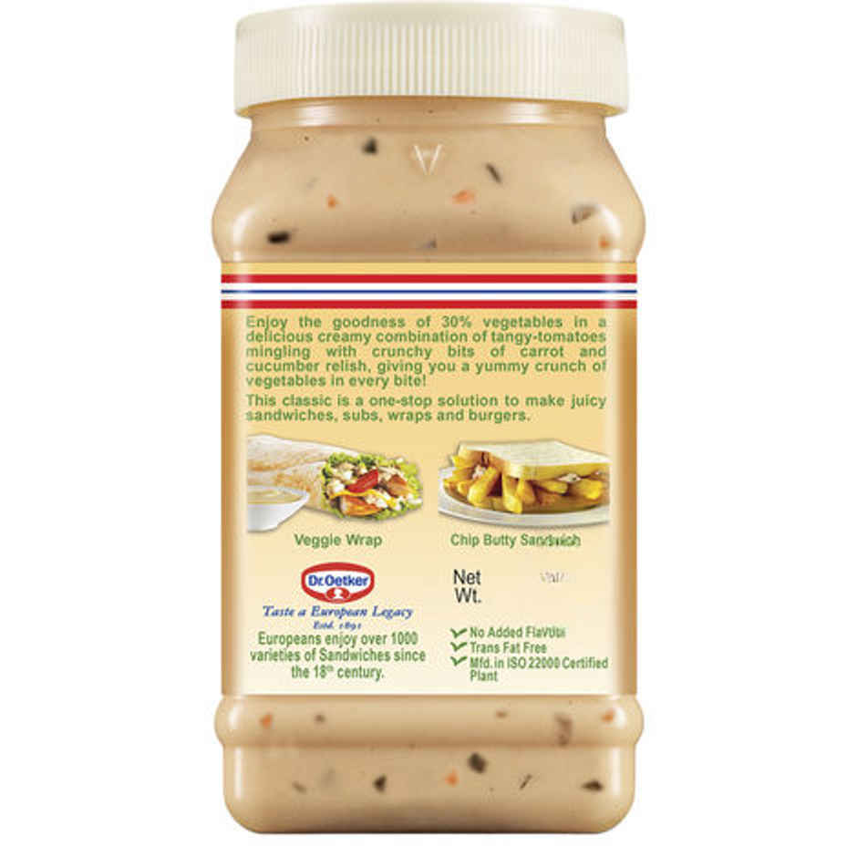 Dr. Oetker FunFoods Veg Cheese & Chilli Sandwich Spread