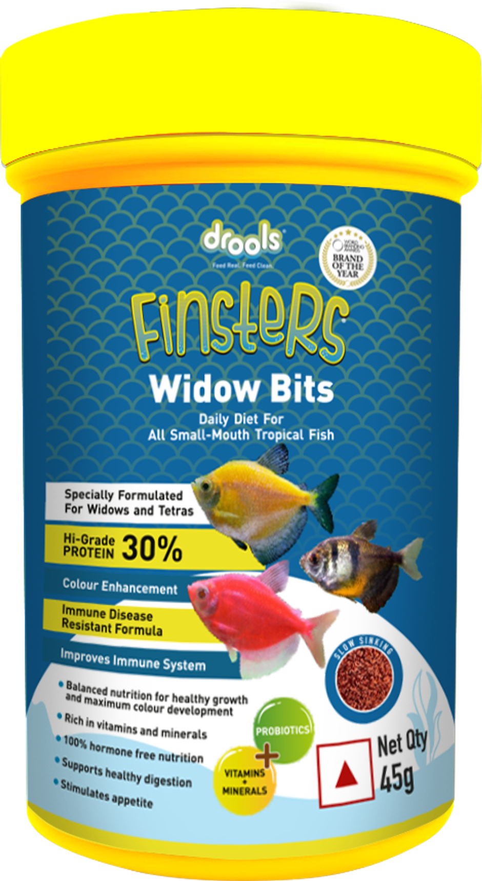 Drools Finsters Widow Bits Fish Food
