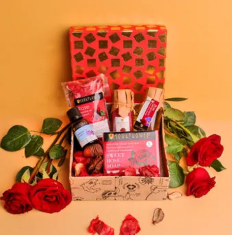 Soulflower Rose Glow Gift Set for Her
