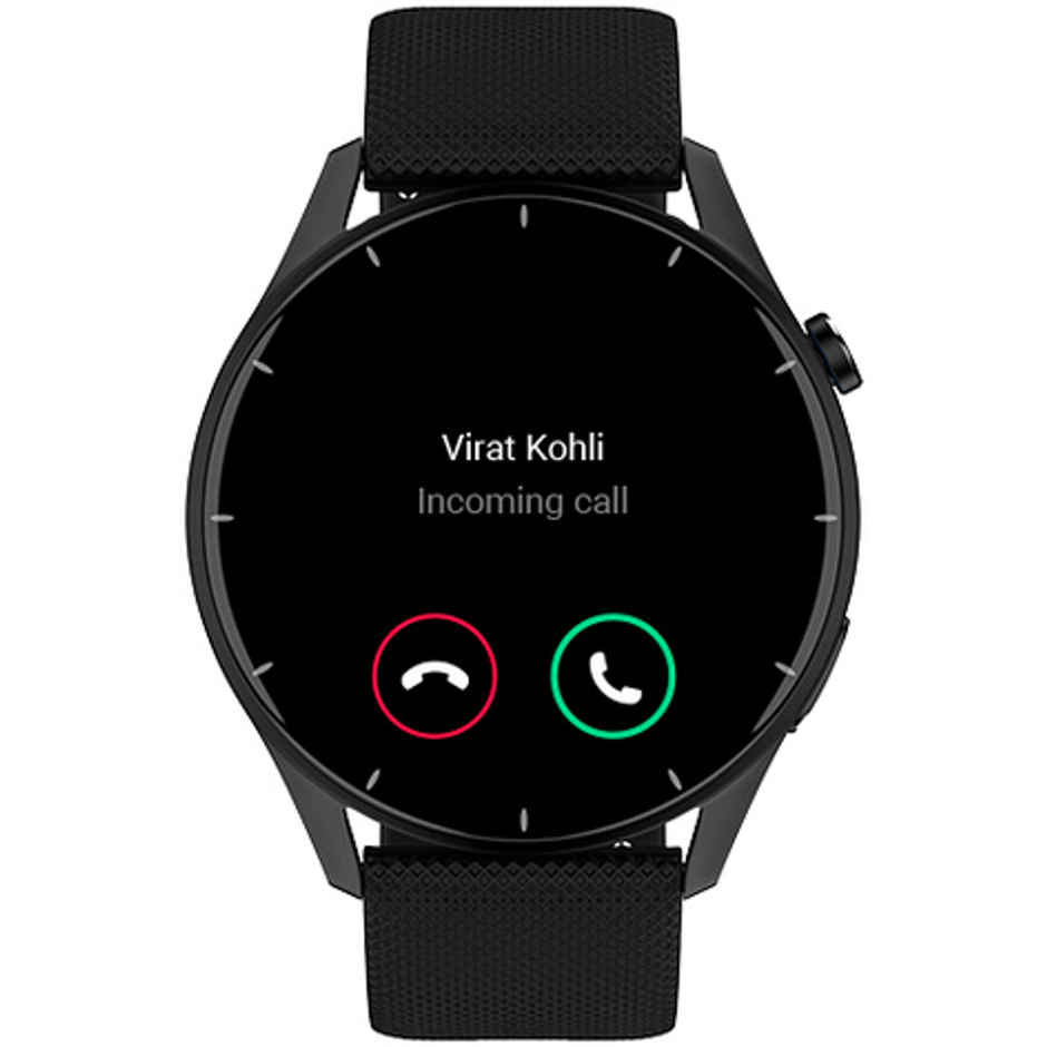 Noise Crew Smartwatch with Bluetooth Calling | 1.38" TFT Display | IP68 Water Resistance - Jet Black