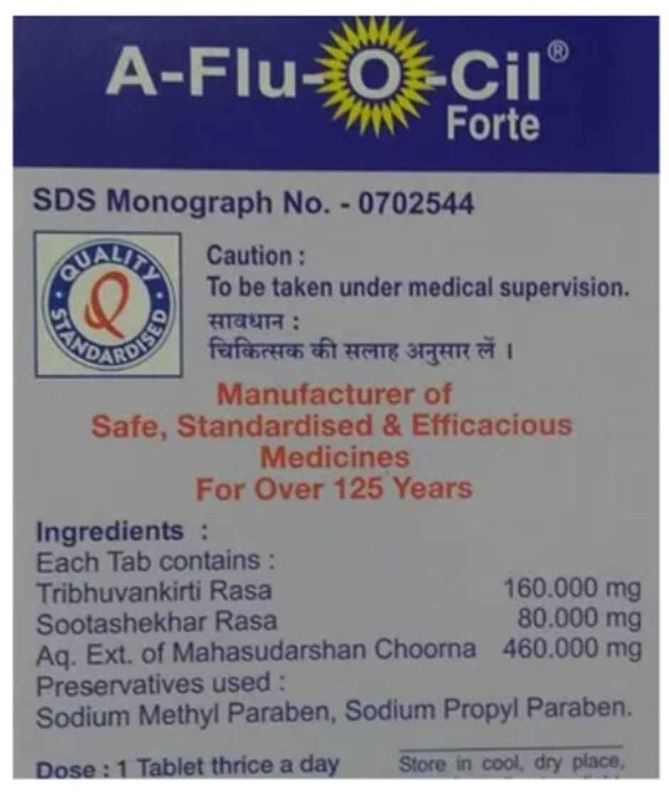 Dhootapapeshwar A Flu O Cil Forte Tablet