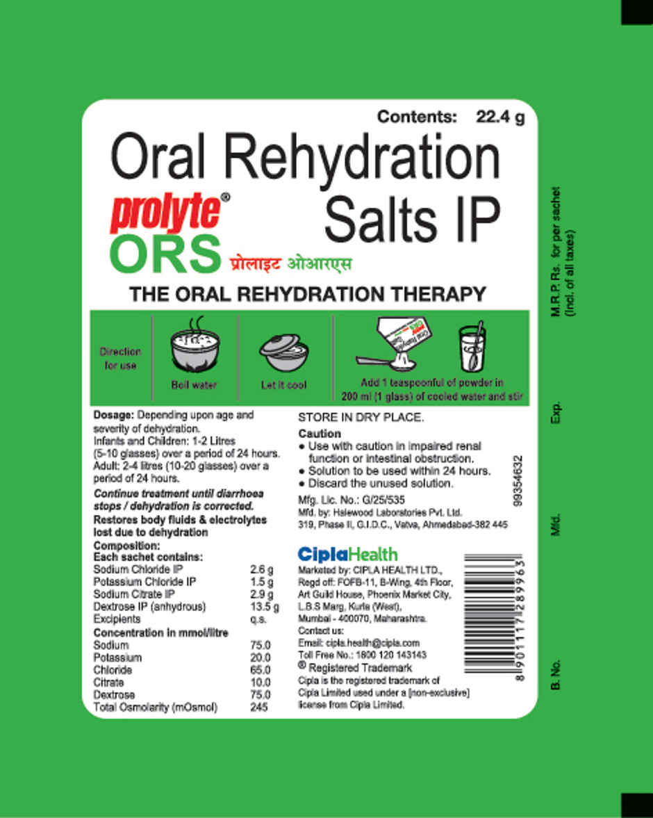 Prolyte ORS Powder | Nimbu Paani Flavour