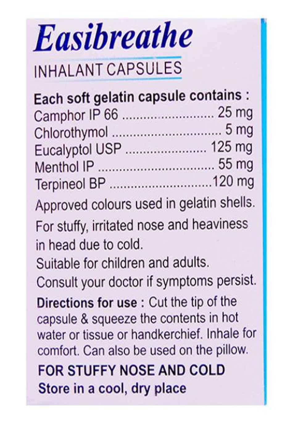 Easibreathe Inhalant Capsule