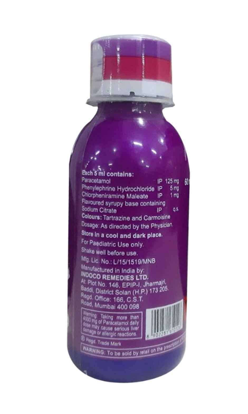 Febrex Plus Rose Flavour Syrup