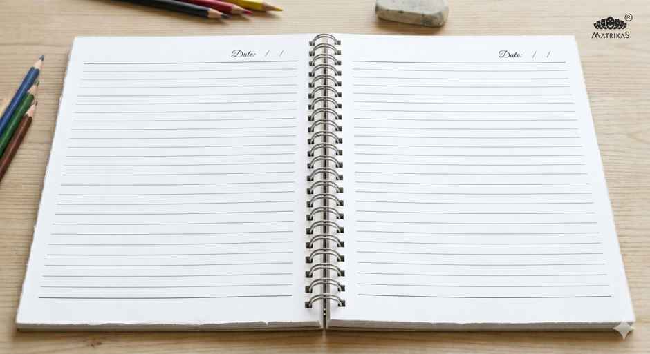 Matrikas Premium Sprial Notebook|Ruled| Wire-O-Wire | A5 Size | 224 Pages