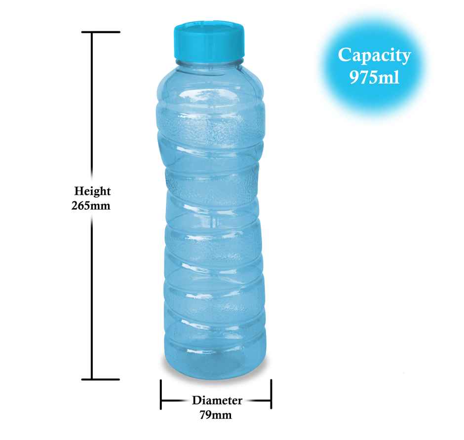 Princeware Pet Fridge Bottle Victoria | Blue | 975 ml