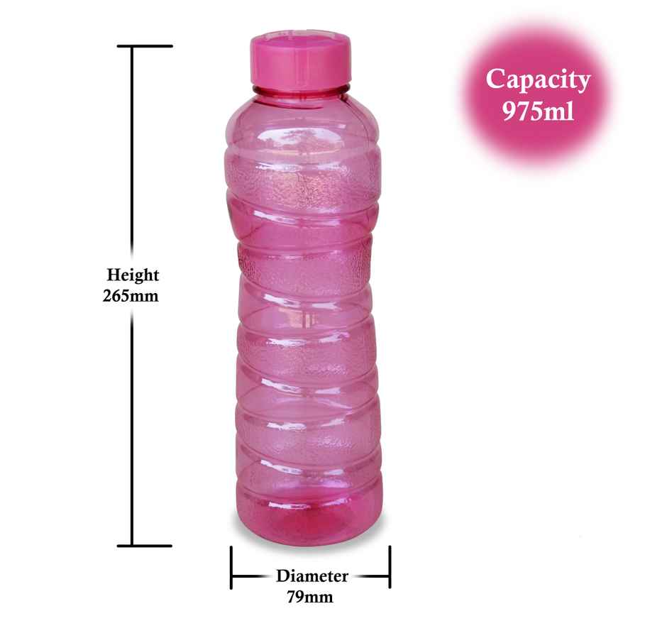 Princeware Pet Fridge Bottle Victoria 975 ml | Pink