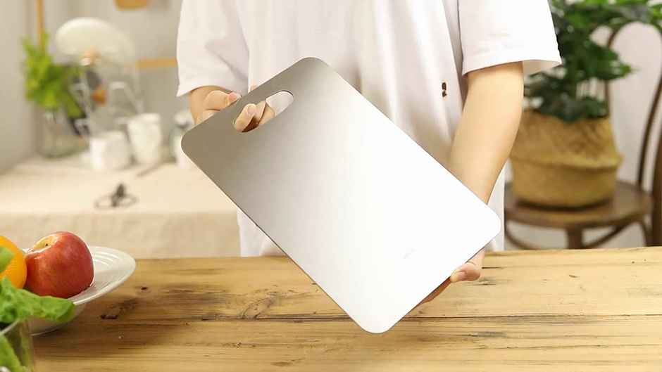 Youbee Stainless Steel Heavy Duty Chopping Board For Kitchen - For Vegetables, Fruits Cutter, Meats