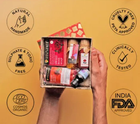 Soulflower Rose Glow Gift Set for Her