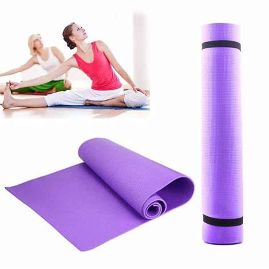 Elegant Weavers Yoga Mat 4mm (Colour May Vary) | Carry strap not included