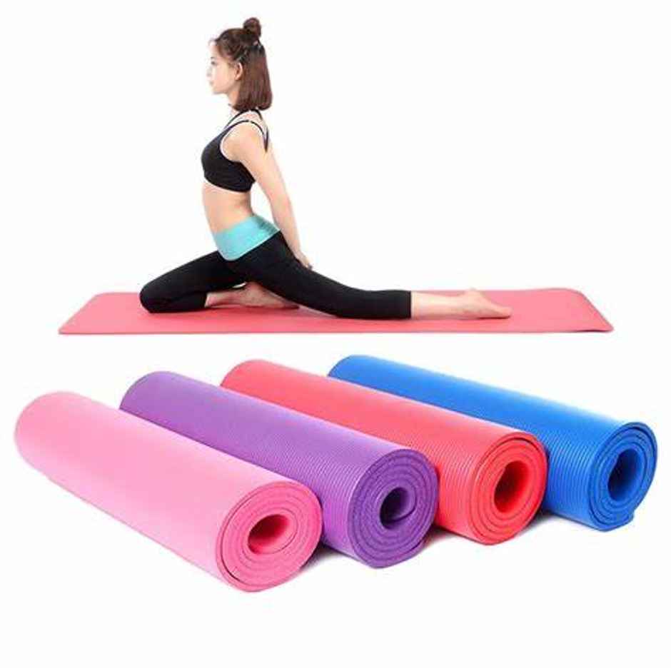 Elegant Weavers Yoga Mat 4mm (Colour May Vary) | Carry strap not included
