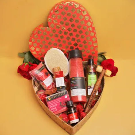 Soulflower Heart Bath Set with Rose