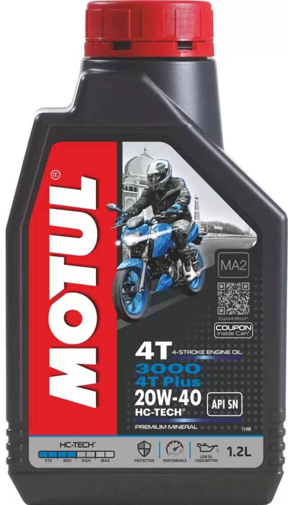 Motul 3000 4T Plus 20W-40 Mineral Engine Oil | 1.2L