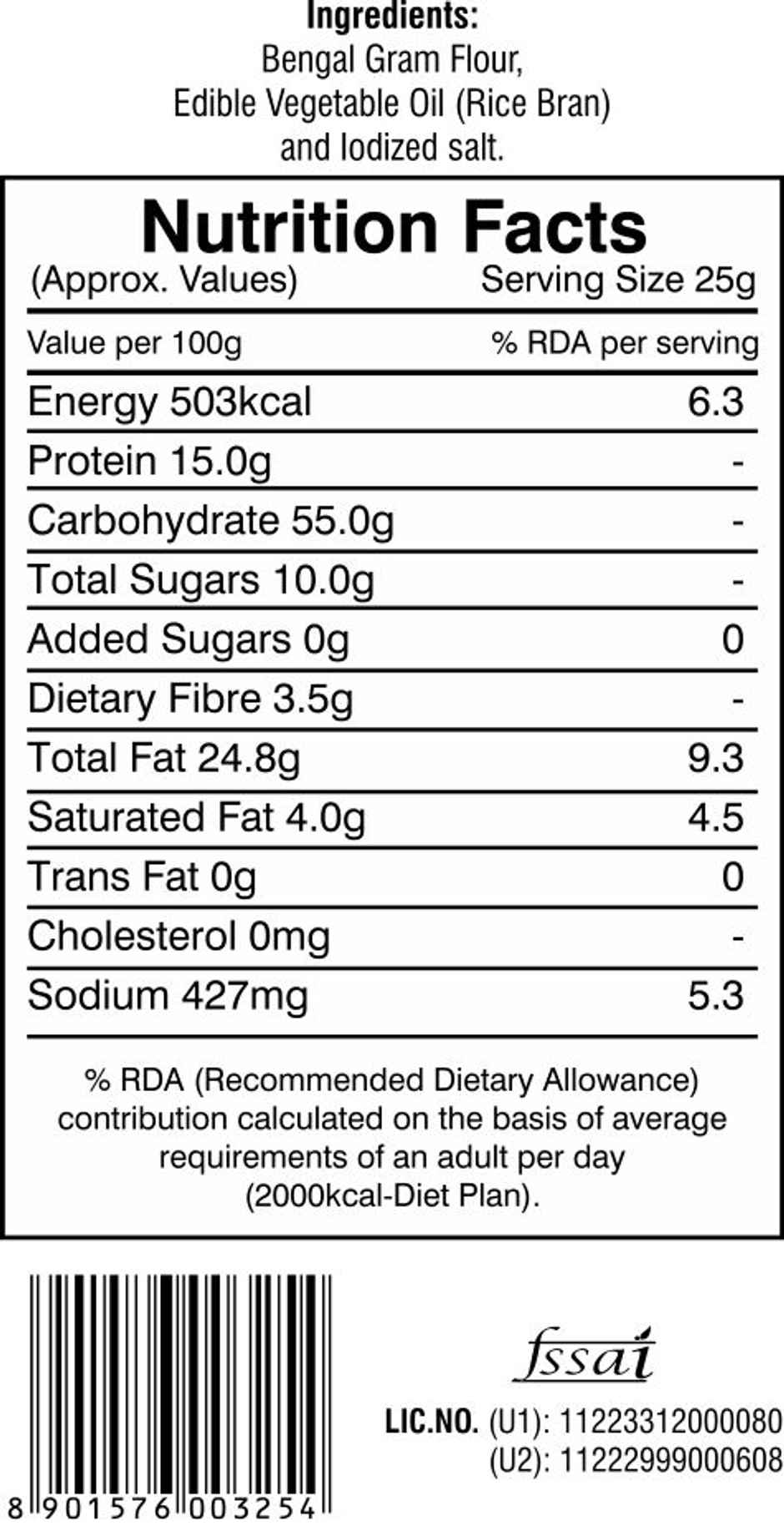 Modern Kitchen Raita Boondi - Rice Brain Oil