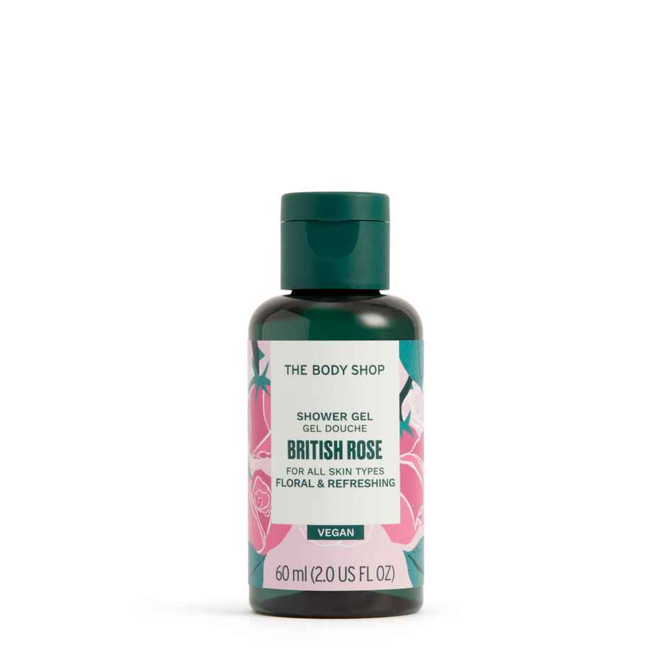 The Body Shop British Rose Shower Gel Strawberry Shower Gel Grapefruit Shower Gel Gift Box