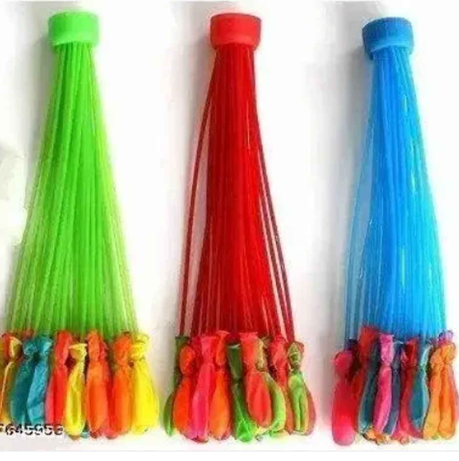 Water Toy Gun (1pc) & Holi Magic Water Balloon (3set) & Plastic Party Goggles (1pack) Combo