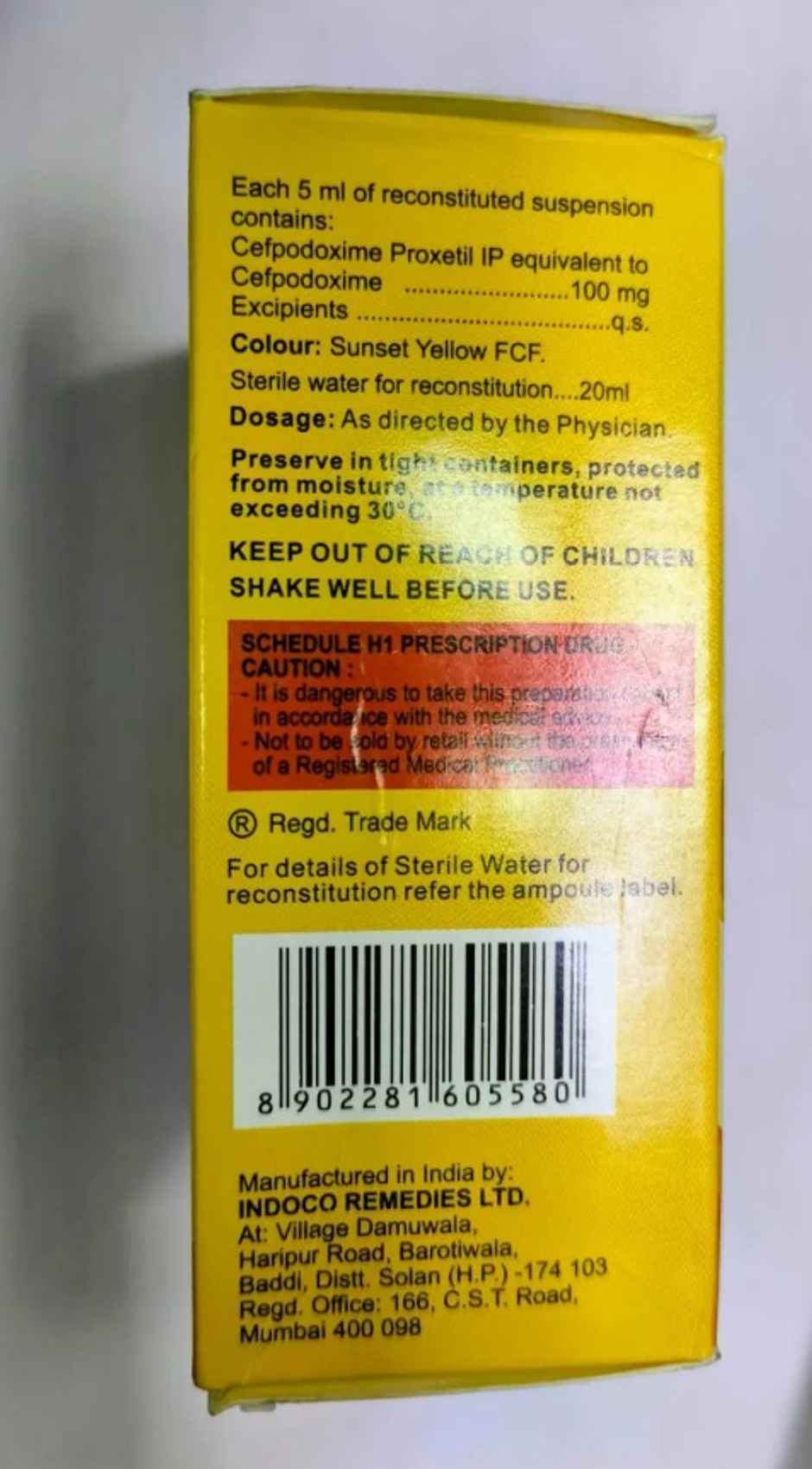 Oxipod 100 Powder for Oral Suspension