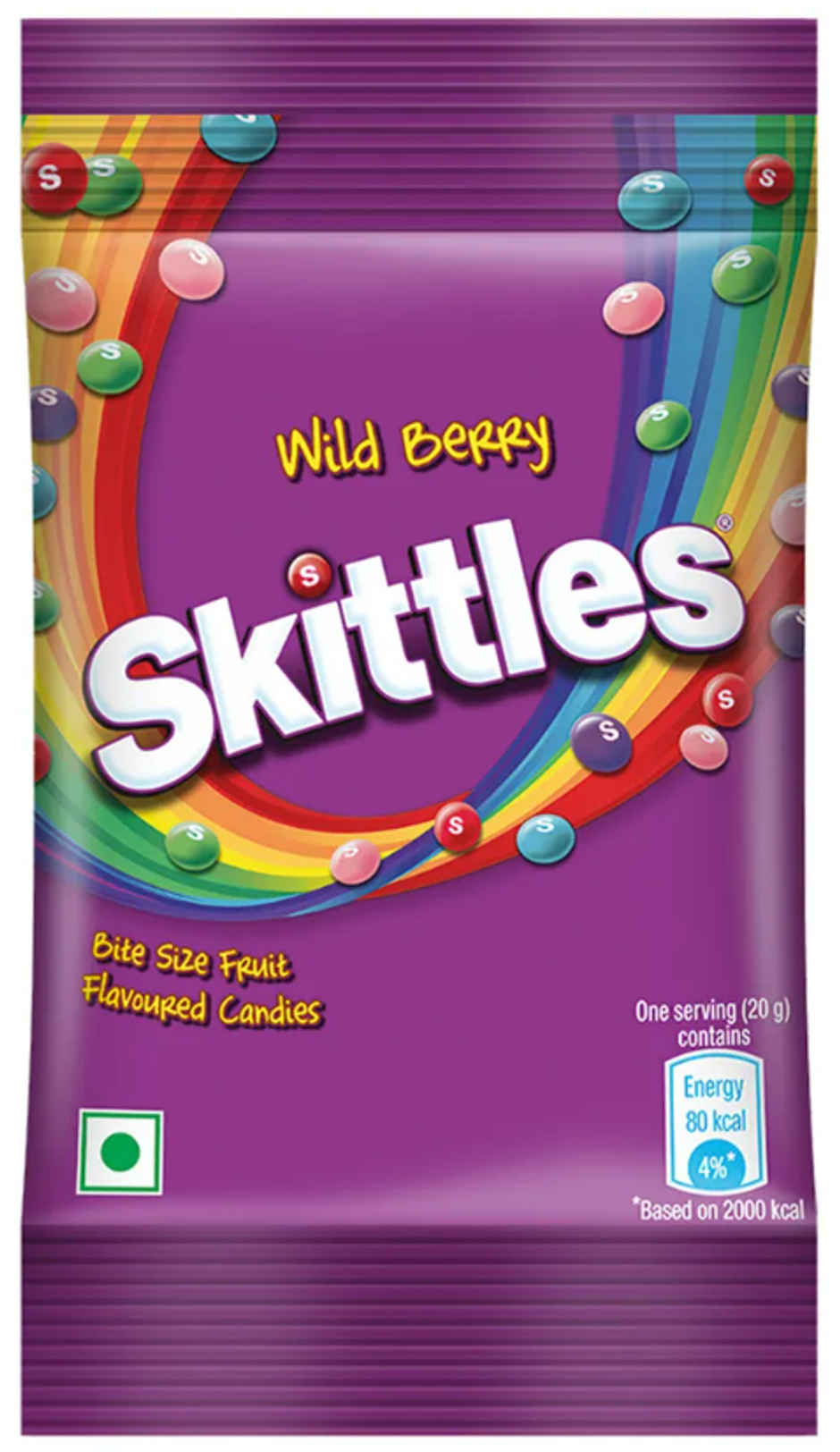 Skittles Wildberry Bite-Size Fruit Flavoured Candy Pouch