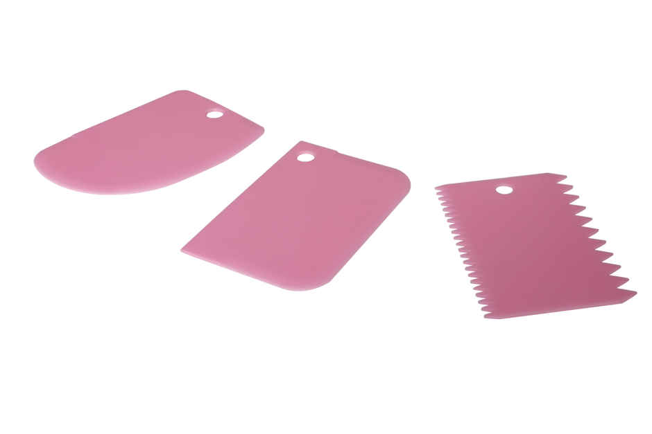 Silicone 3 Pc Baking Scrapper | Assorted