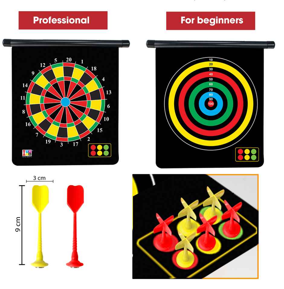 Magnetic Dart Game- Roll Up