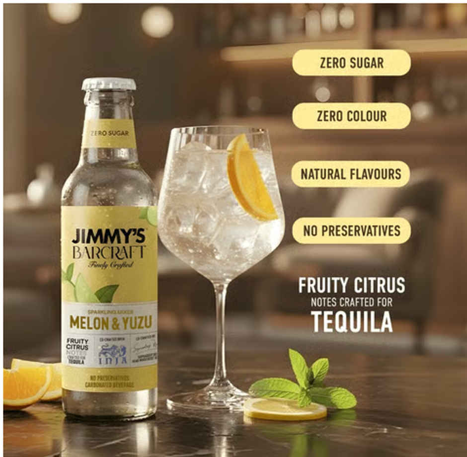 Jimmy's Barcraft Zero Sugar Sparkling Drink Mixer | Melon & Yuzu