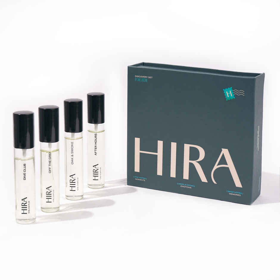 HIRA Discovery Set for Him | EDP | Dive Club, Oak & Smoke, Off The Grid, After Hours