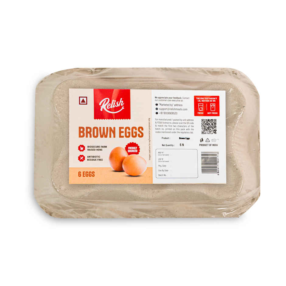 Relish Brown Eggs - Pack of 6
