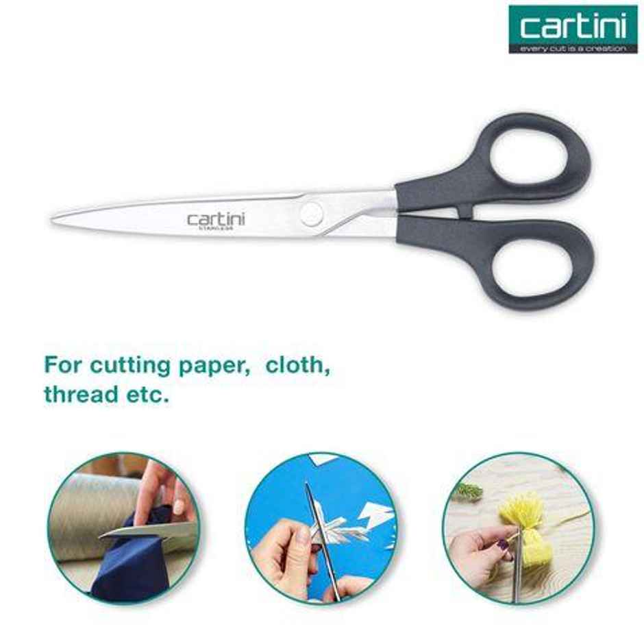 Godrej Cartini Versatile Stainless Steel Kitchen Scissors (Black, 1 Piece)