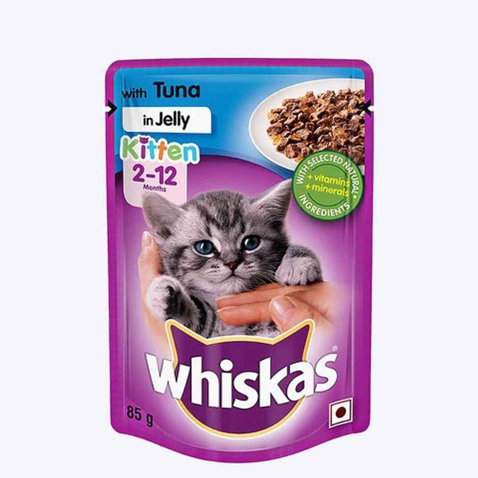 Whiskas Wet Cat Food - Tuna In Jelly For Kittens 2-12 Months