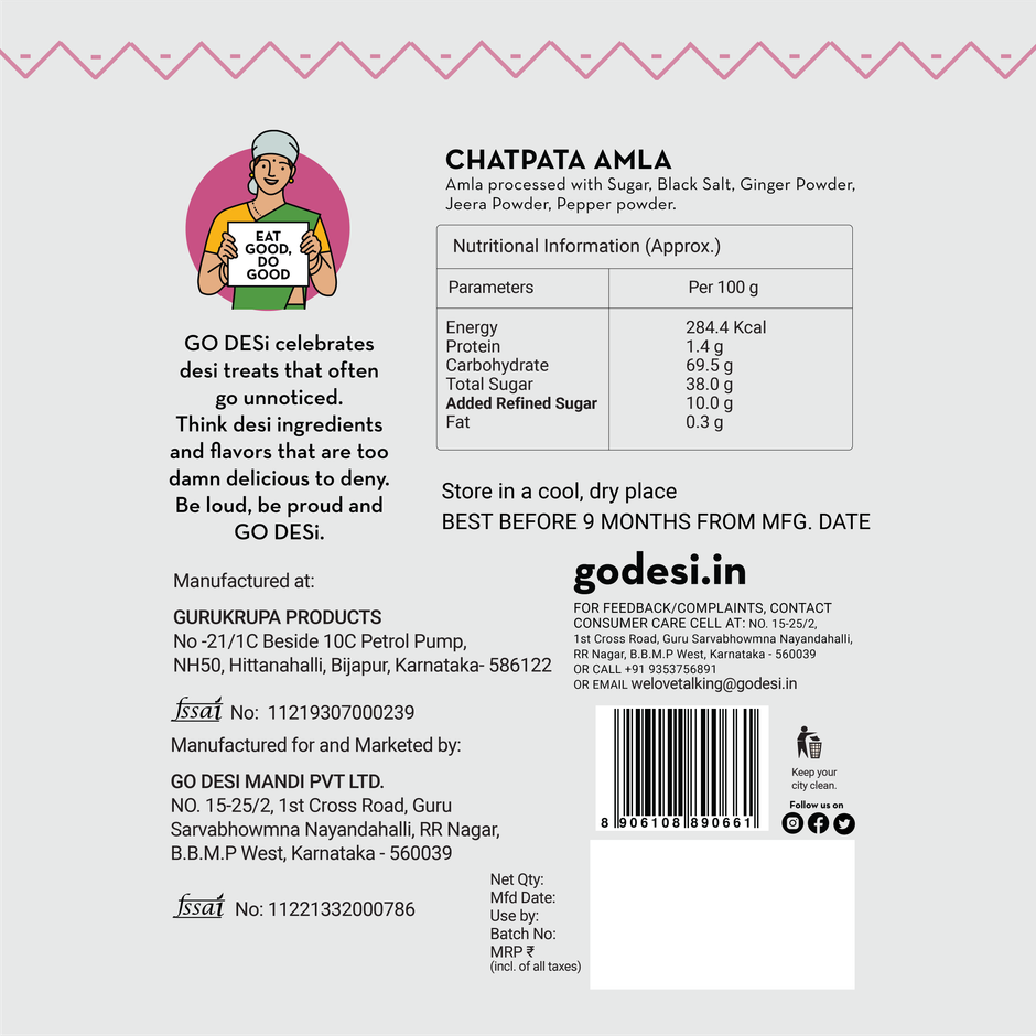 GO DESi Desi Chaat Chatpata Amla