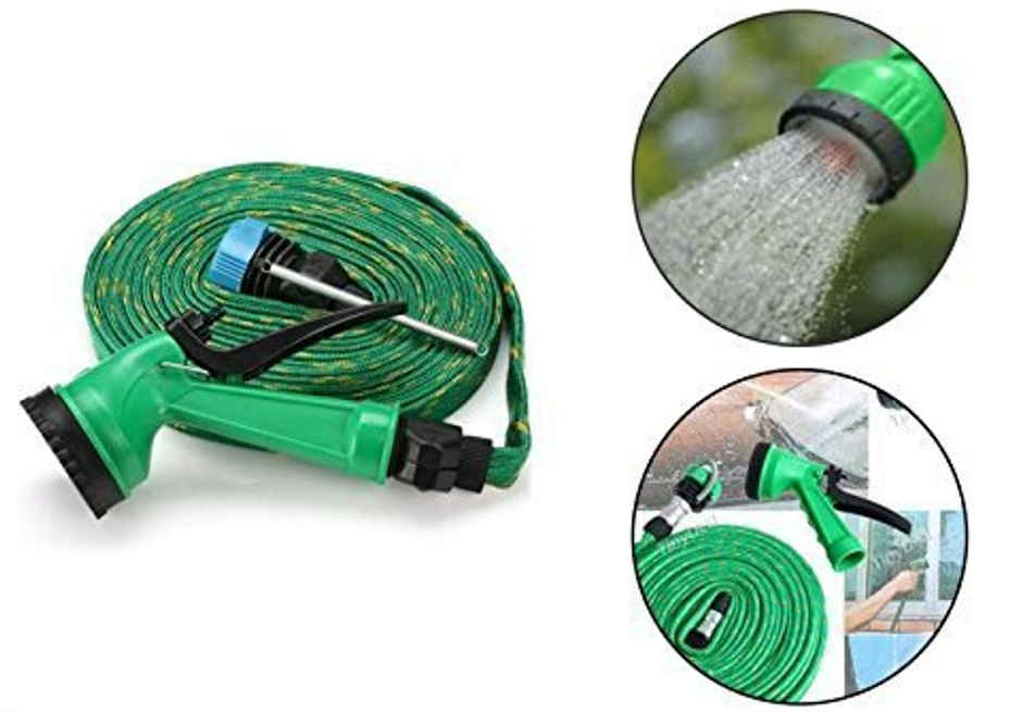 Soham Housewares Water Spray Gun With 10 m Long Flexible Tube Pipe ( Colour May Vary)