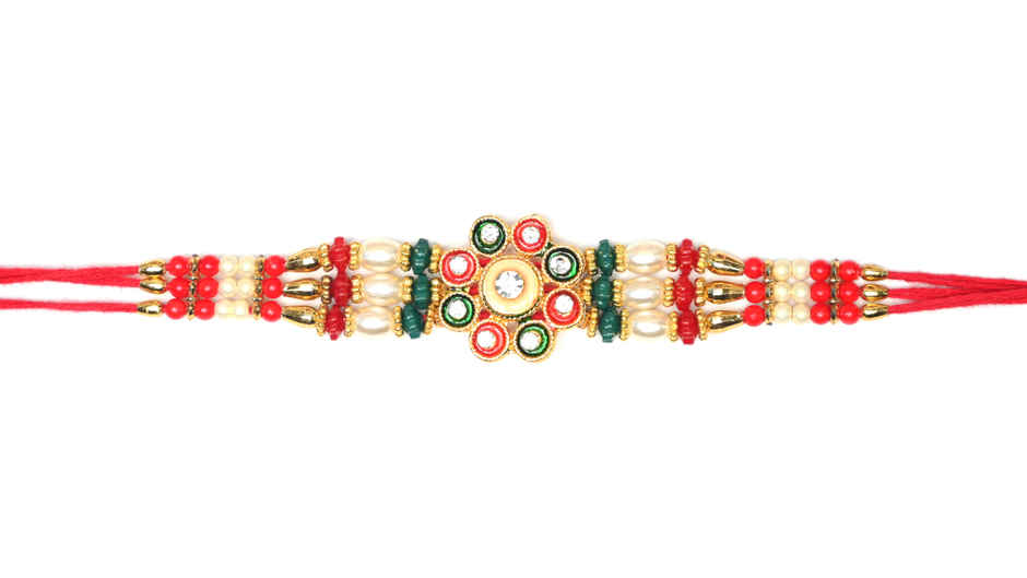 Aurum Baahubali Traditional Beads Rakhi